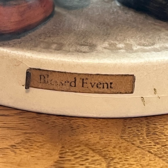 Hummel Figurine Goebel Blessed Event 333 Germany Baby Shower 1955 vtg W. - Picture 10 of 16